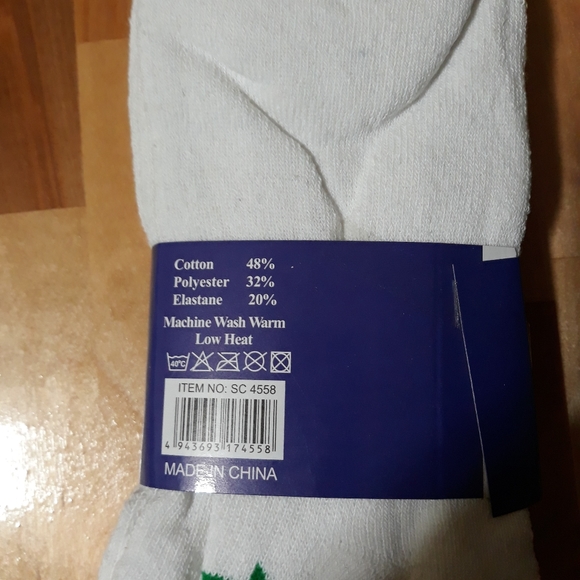 3 Pairs Mens Cannabis Socks White - Picture 2 of 3